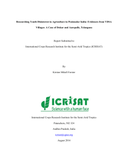 Researching Youth Disinterest in Agriculture in