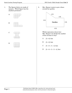 Grade 4 Mathematics Goal 2 - North Carolina Public Schools