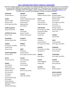Lawyers Who Speak Various Languages