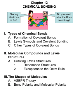Lecture Outline Chp 12 Part I