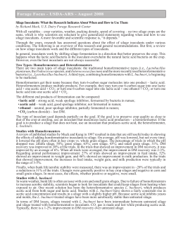 Silage Inoculants: What the Research Indicates About When and