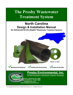 Advanced Enviro-Septic Design and Installation Manual