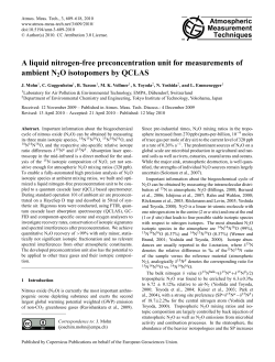 A liquid nitrogen-free preconcentration unit for measurements