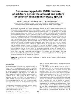 Sequence-tagged-site (STS) markers of arbitrary genes: the