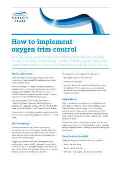 How to implement oxygen trim control
