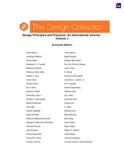 Design Principles and Practices: An International Journal