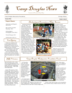 Summer 2012 - Camp Douglas Restoration Foundation