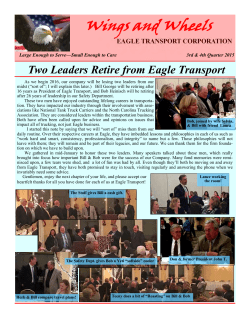 to Newsletter - Eagle Transport Corporation