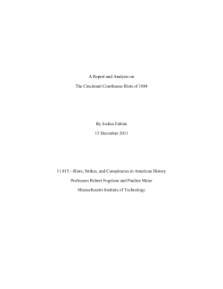 A Report and Analysis on The Cincinnati Courthouse