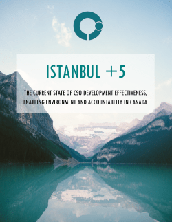 the current state of cso development effectiveness, enabling