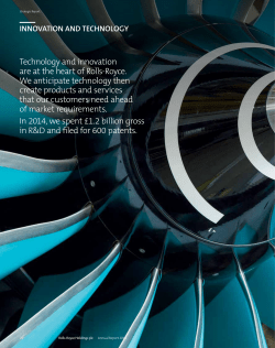 Technology and innovation are at the heart of Rolls