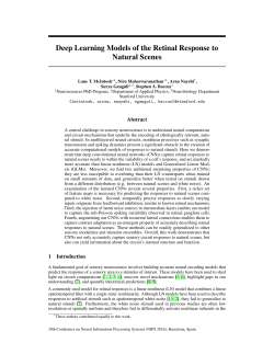 Deep Learning Models of the Retinal Response to Natural Scenes