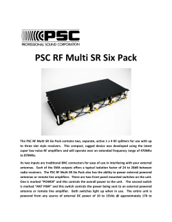 PSC RF Multi SR Six Pack - Professional Sound Corporation
