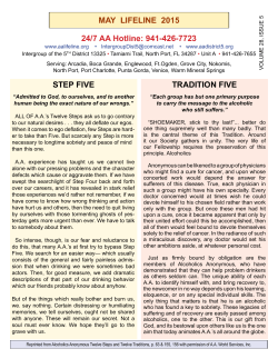 May 2015 - 2015 Steering Committee Minutes