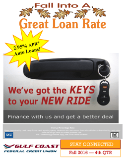 Fall 2016 - Gulf Coast Federal Credit Union