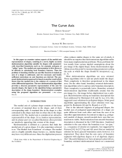 The Curve Axis