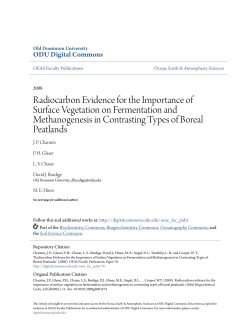 Radiocarbon Evidence for the Importance of Surface Vegetation on