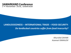 Do landlocked countries suffer from food insecurity?