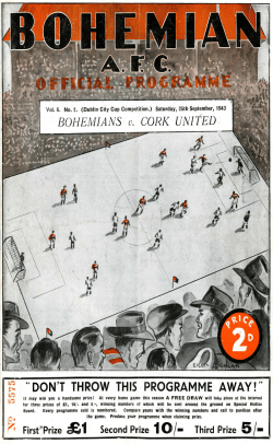 I• DON`T THROW THIS PROGRAMME AWAy!