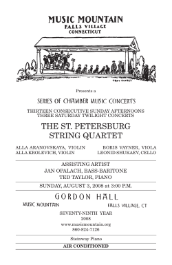 Program Notes - InstantEncore