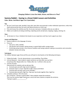 The &ldquo;It`s a Habit