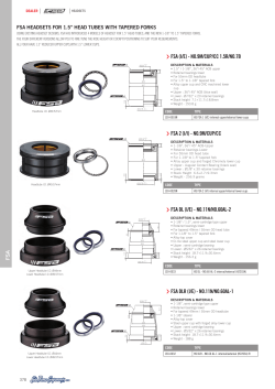 FSA (I/E) - NO.9M/CUP/CC 1.5R/NO.7B FSA DL (I/E)