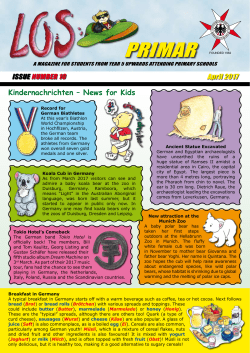 LOS Primar Issue No. 10 - German