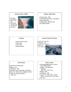 Hoover Dam (1936) Aswan High Dam Canals Grand Canal Of china