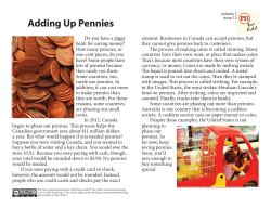 Adding Up Pennies