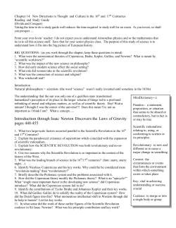 Introduction through Isaac Newton Discovers the Laws of Gravity
