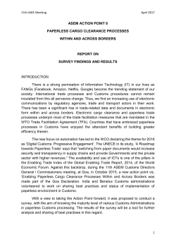 asem action point 8 paperless cargo clearance processes