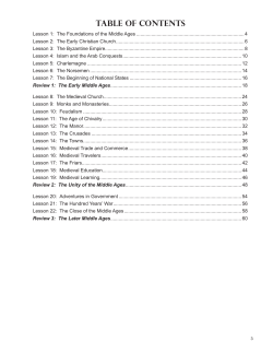 The Book of the Middle Ages Student Sample