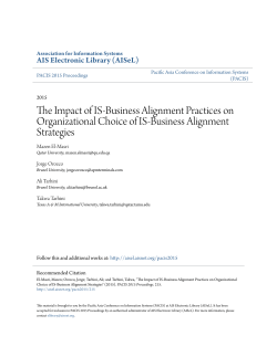 The Impact of IS-Business Alignment Practices on Organizational