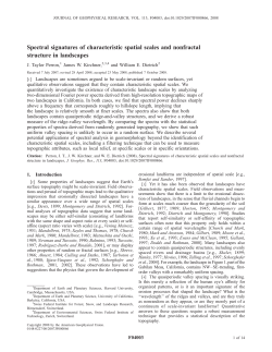 Spectral signatures of characteristic spatial scales and nonfractal