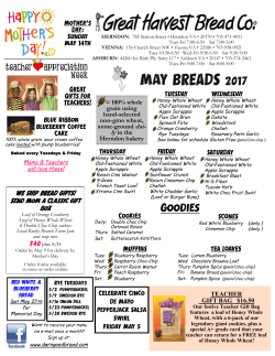 to our bread and goodies menu