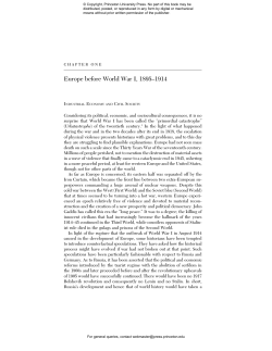 Europe before World War I, 1895&ndash;1914