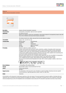 Primers - Phob W - HUMA Farben GmbH