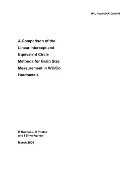A Comparison of the Linear Intercept and Equivalent Circle Methods