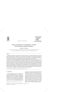 Science dependence of technologies: evidence from inventions and