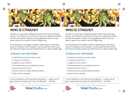 WHO IS CTHULHU? - Cthulhu for America