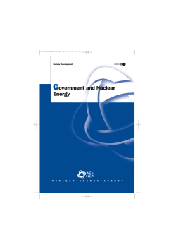 Government and Nuclear Energy