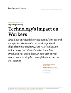 Technology`s Impact on Workers