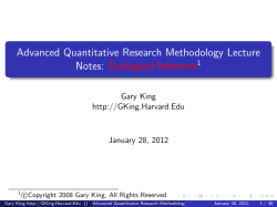 Ecological Inference