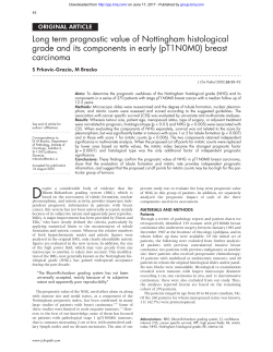 Long term prognostic value of Nottingham histological grade and its
