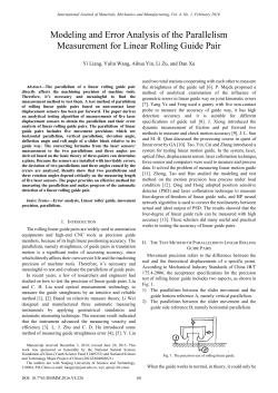 Modeling and Error Analysis of the Parallelism Measurement for