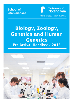 Biology, Zoology, Genetics and Human Genetics