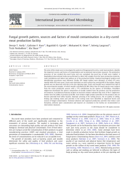 Fungal growth pattern, sources and factors of mould contamination