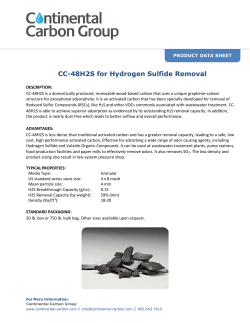 CC-48H2S for Hydrogen Sulfide Removal