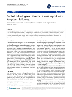Central odontogenic fibroma: a case report with long-term follow