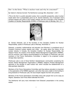 Part 1 in the Series &ldquo;What is nuclear waste